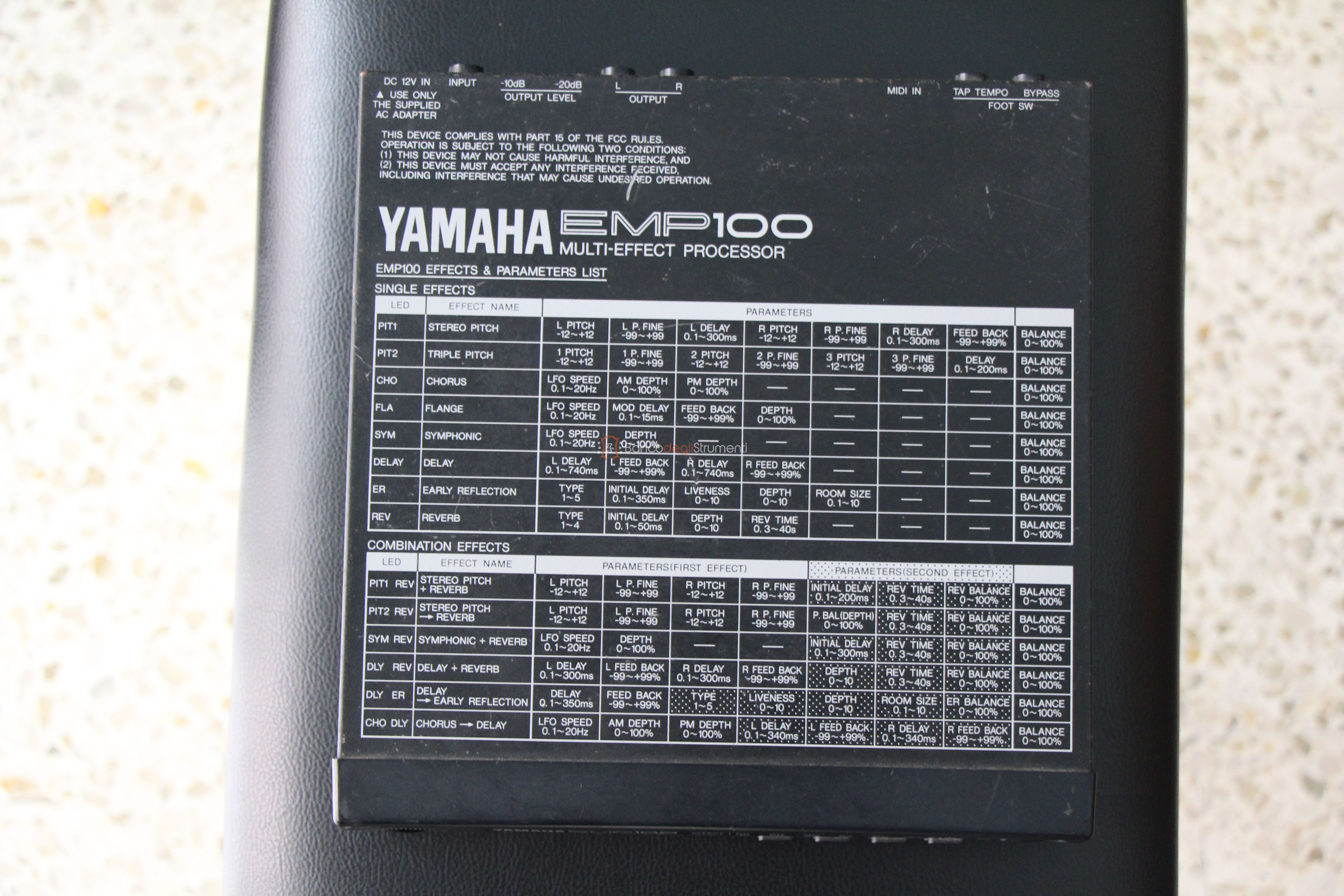 Yamaha EMP 100 Processore multieffetto - Usato - Banco Degli